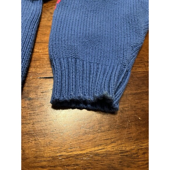 🔥 VINTAGE MERONA Y2K Intarsia Cardigan Folk Diamonds S GUC ! 🔥 - Picture 7 of 12